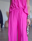 Ensemble 3 pièces fuchsia