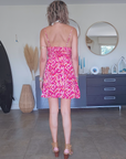 Robe léo rose fuchsia