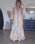 Robe tie jaune