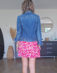 Veste bandana en denim