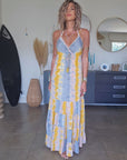 Robe tie jaune