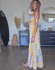 Robe tie jaune