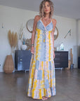 Robe tie jaune