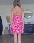 Robe léo rose fuchsia