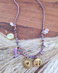 Collier boho multicolores