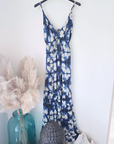 Robe tie and dye bleu