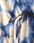 Robe tie and dye bleu
