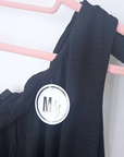 Robe asymétrique & ceinture ruban