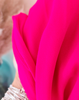 Robe longue fuchsia