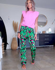 Pull rose casual-chic