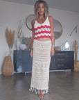 Ensemble top & jupe en crochet