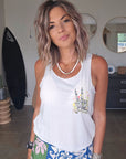 Débardeur peace & love skull