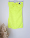 Robe bustier fluo