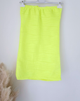 Robe bustier fluo
