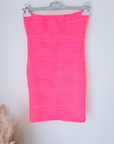 Robe bustier fluo