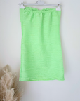 Robe bustier fluo