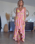 Robe africa asymétrique