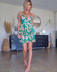 Robe courte flowers