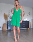 Robe green gaz de coton