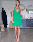Robe green gaz de coton