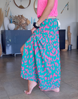 Jupe 7/8è léo fuchsia