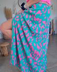 Jupe fendue léo fuchsia