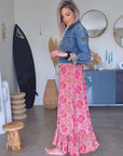 Veste denim écussons