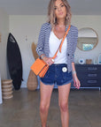 Sac bandoulière orange fluo