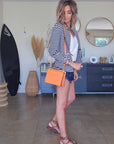 Sac bandoulière orange fluo