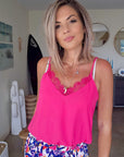 Débardeur Léa fuchsia