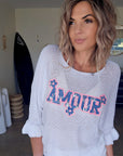 Pull ajouré amour