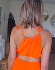 🔥Robe orange fluo