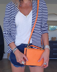 Sac bandoulière orange fluo