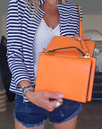 Sac bandoulière orange fluo