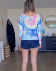 Pull double sens tie and dye