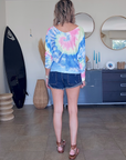 Short denim bleu