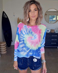 Pull double sens tie and dye
