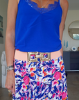 Ceinture elastique rose
