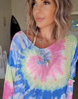 Pull double sens tie and dye