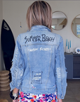 Veste tags en denim