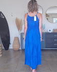 Robe portefeuille bleu roi