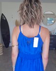 Robe portefeuille bleu roi
