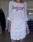 Pull ajouré amour