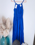 Robe portefeuille bleu roi
