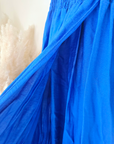 Robe portefeuille bleu roi