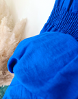 Robe portefeuille bleu roi
