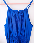 Robe portefeuille bleu roi