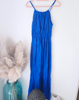 Robe portefeuille bleu roi