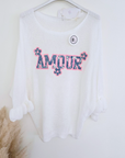 Pull ajouré amour