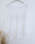 Pull ajouré amour